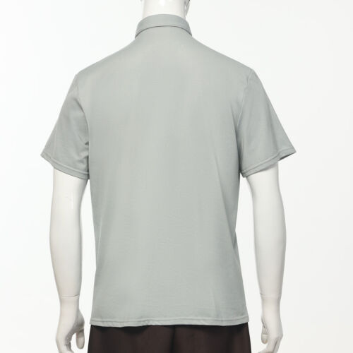 T-Shirt Herren Klerus Poloshirt Priester Vikar Pastor Tops mit Kleriker Tab Kragen - Bild 14 von 38