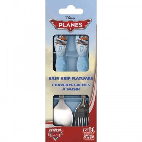 DISNEY© SET CUCCHIAIO E FORCHETTA AEREI #planesflatware #disneyflatware #flatware - Foto 1 di 6