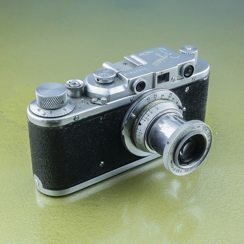 ZORKI 1 D, INDUSTAR 22, 3.5 / 50 mm, Soviet RF 35mm Camera 1956 fed 1d ☆ - Imagen 2 de 6