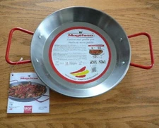Magefesa ® Carbon Steel Paella Pan, 9 in-22 cm for 1-2 Servings, Made in Spain