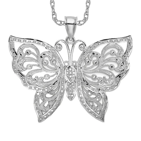 Ожерелья и кулоны из белого золота с ангелами