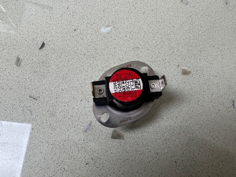 Whirlpool 3390291 Thermostat High Limit Dryer TERM 250F/170F NC [Open ...