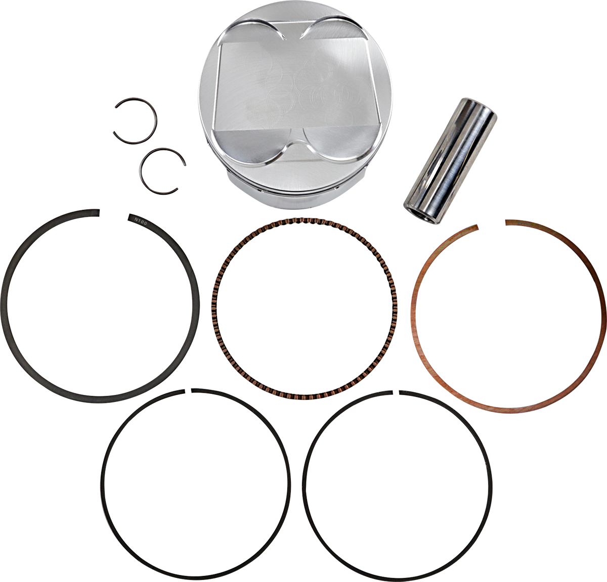 JE Piston Kit Rings Pins Round STD 90mm Bore 121 Quadsport Z400 2003