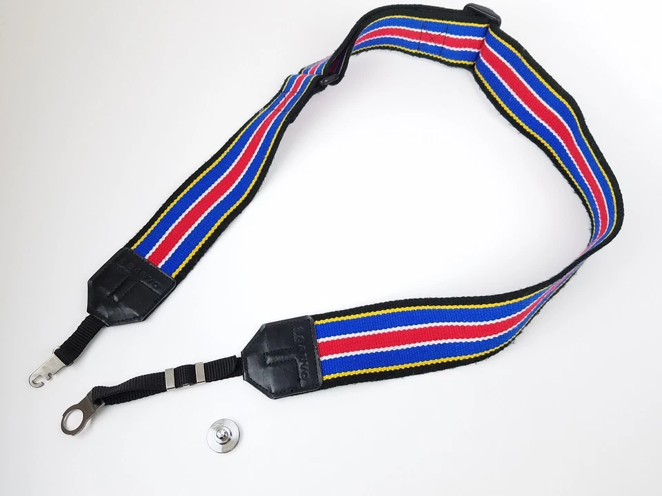 Sanyo Camera Shoulder Strap ADJUSTABLE Red White and Blue - Image 3 of 4