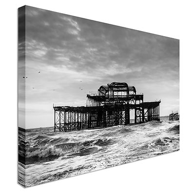 West Pier in Brighton Leinwand Wandbild Bild Druck