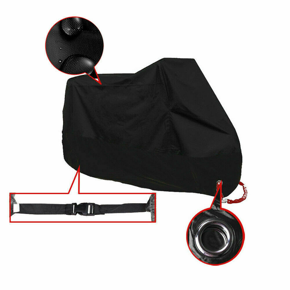FLEXEO Copricasco Antipioggia Universale Per Bici - Impermeabile Con Riflettori - Nero