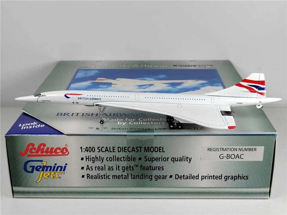 (On Sale)1:400 Gemini Jets British Airways Concord G-BOAC Diecast Aircraft Model - Image 4 of 4