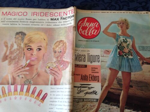 Annabella Rivista Magazine 16 Agosto 1959 n.33 A. Ekberg - Bild 1 von 3