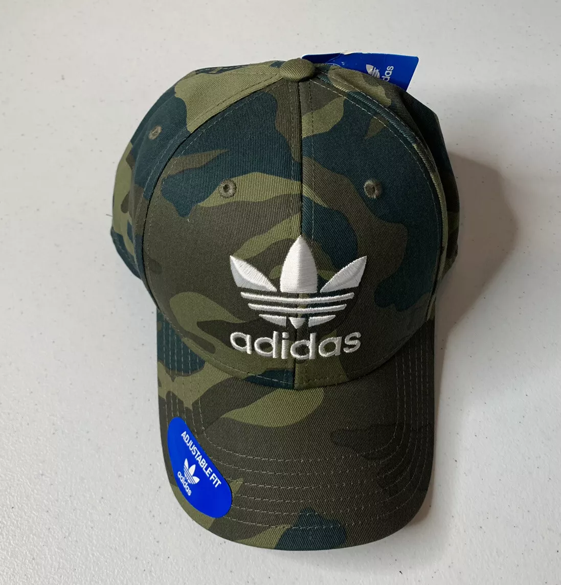 Adidas Originals Mens Camo Trefoil Baseball Hat Cap Snapback NWT | eBay