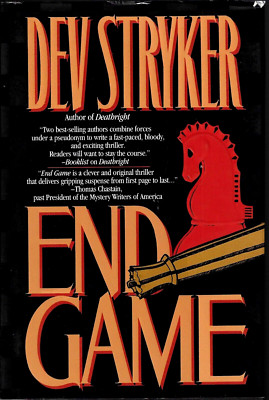 END GAME, by Dev Stryker, 1994 HC/DJ/1st Edition, SUSPENSE, THRILLER, LIKE NEW