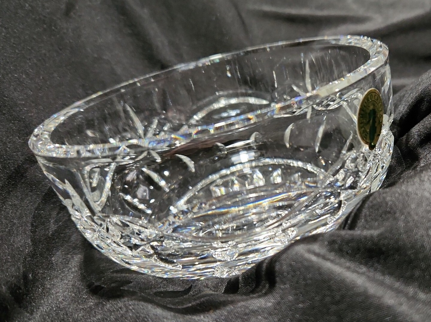 Vtg Waterford Lead Crystal Dolmen Candy Nut Trinket Bowl Dish 5" X 2.5" SPARKLES eBay