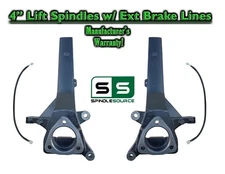 4" Lift Spindles, Fits 2004 - 2021 Nissan Titan 2WD, 05-20 Armada 2WD