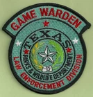 TEXAS GAME WARDEN LAW ENFORCEMENT DIVISION PATCH