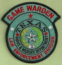 TEXAS GAME WARDEN LAW ENFORCEMENT DIVISION PATCH