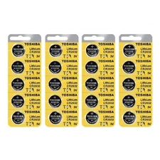 Toshiba Genuine Fresh Date CR2032 2032 Lithium 3V Batteries Exp 2030 (20 pieces)