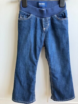 Girls age 3yrs Old Navy thick fleece lined boot cut jeans