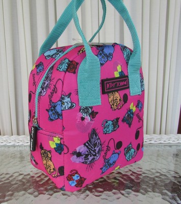 betsey johnson lunch bag cat