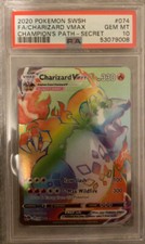 💎 PSA 10 Gem Mint Charizard VMAX 74/73 Champion’s Path Rainbow Secret Rare on eBay