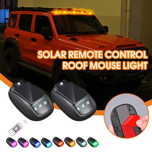 Solar Powered Cab Lights for Truck LED Wireless Cab Top Roof Lights Pickup