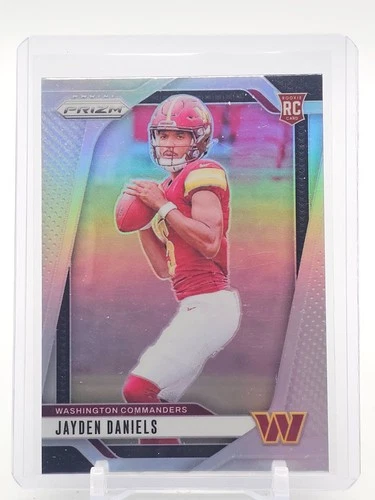 JAYDEN DANIELS 2024 PANINI PRIZM FOOTBALL ROOKIE RC SILVER #347 COMMANDERS Q5454