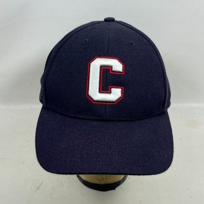 CORNELL UNIVERSITY Hat Mens 7 5/8 Big Red NY Fitted Baseball Cap Wool Blend Blue