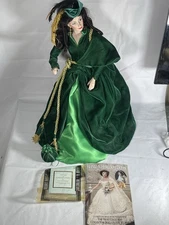 Gone With The Wind Scarlett O’Hara Large 22" Porcelain Doll Franklin Mint