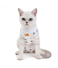 Cat Recovery Suit Cotton Dog Care Pajamas Pet Surgery Post Operative Size Large