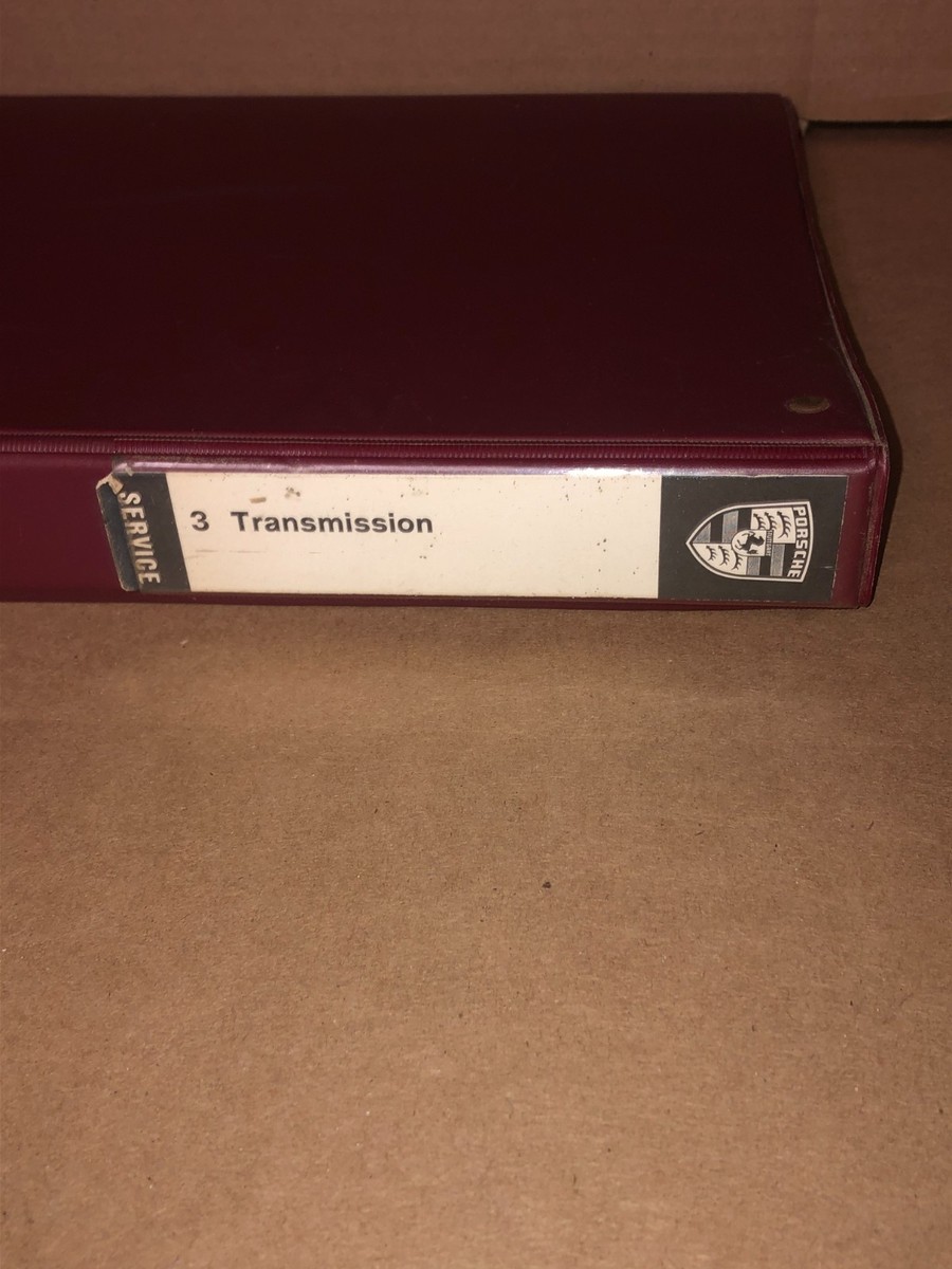 VINTAGE PORSCHE 914 914/6 TRANSMISSION WORKSHOP MANUAL BINDER | eBay