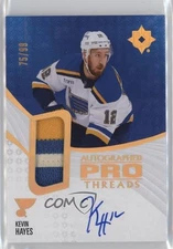 2023-24 Upper Deck Ultimate Collection Pro Threads 75/99 Kevin Hayes Auto 0r46