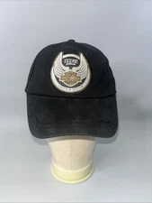 Harley Davidson Black 105 Years Adjustable Embroidered Hat Cap