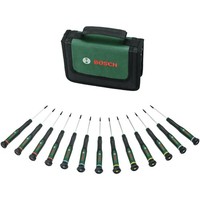 Bosch Heimwerken & Garten PräZisions-Schraubendreher Set, 13 Teilig, GrüN