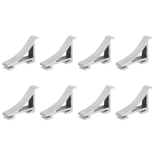 8 Pcs Refrigerator Clip Hooks Aluminum Cooler Shelf Support Clamp