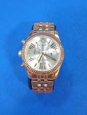 Michael Kors MK5556 Chronograph Gold Toned Stainless Steel Watch Works
