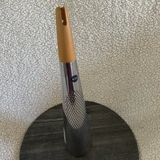 Alessi "Todo" Giant Cheese And Nutmeg Grater in Steel And Wood, Silver 18"L x...