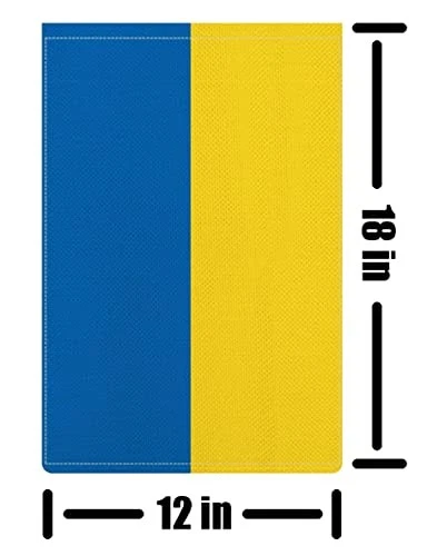 Bandera de Ucrania Kind Girl, 12 x 18 pulgadas, azul resistente a la decoloración, amarillo Foto 3 de 4