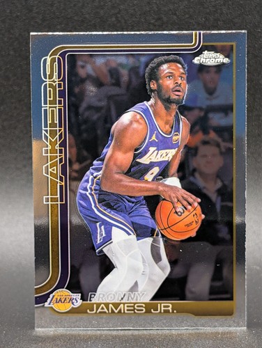 2025-26 Topps Chrome Update #103 Bronny James Jr. Los Angeles Lakers