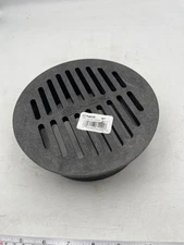 NDS 6in Round Grate Black Drain Cover Plastic Catch Basin Grate Outdoor Yard