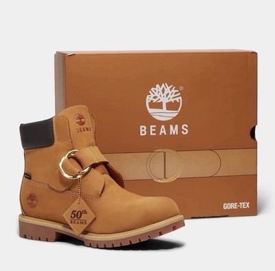 BEAMS X TIMBERLAND [A5NGS] 6-INCH PREMIUM GORETEX WHEAT MENS BOOTS
