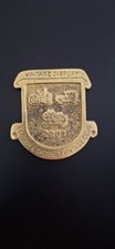 Brass Claudy & District Vintage Vehicle Club Badge Plaque Irish Classic 2007