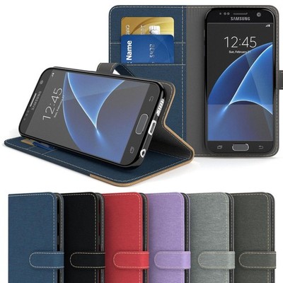 EAZY CASE für Samsung Galaxy S7 Tasche Handytasche Hülle Jeans Schutzhülle Etui