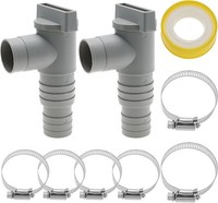 32Mm Absperrhahn FüR Pool Mit Schlauchadapter Und Schlauchklemmen PoolzubehöR