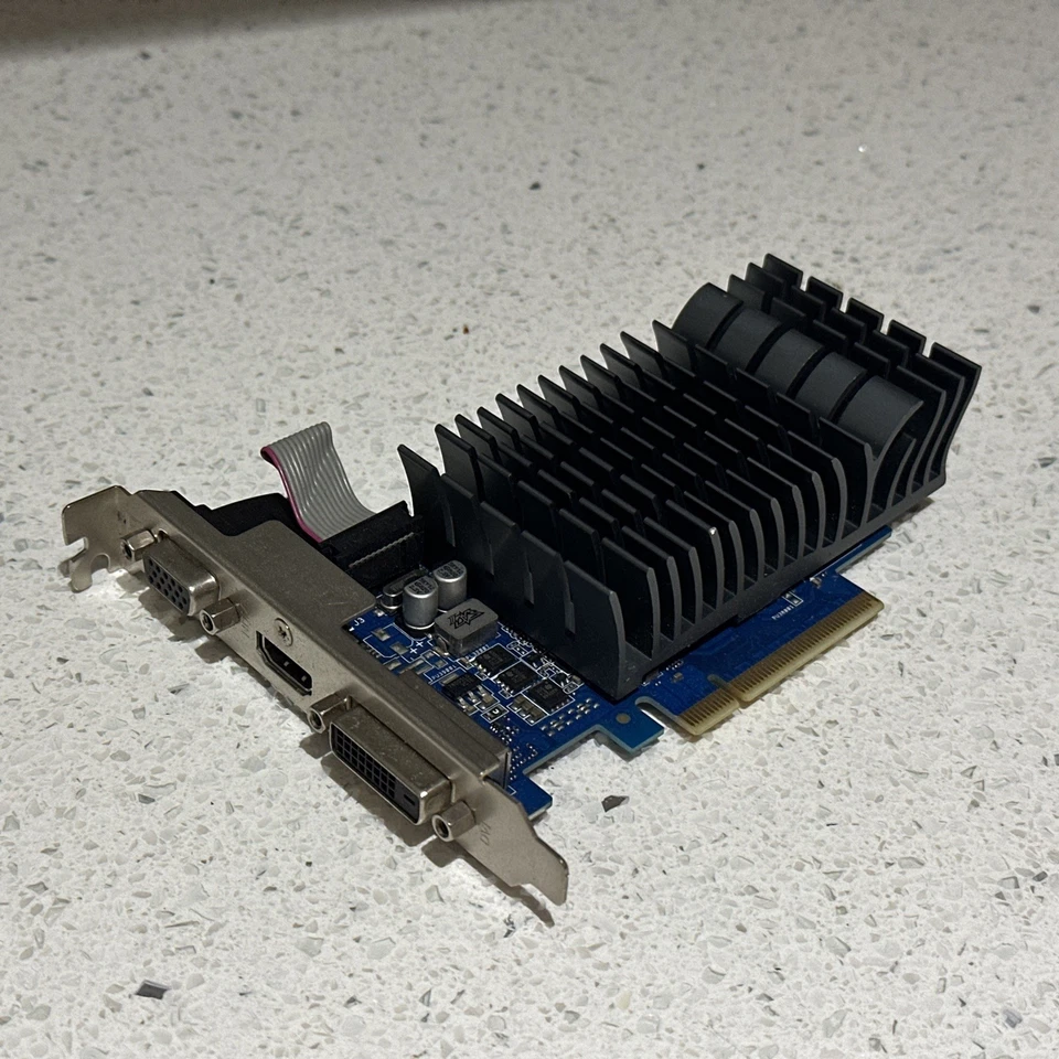 GeForce GT 710, 2GB GDDR5, PCI-E, DVI, HDMI, Asus 710-2-SL-BRK - WORKING - Image 2 of 4