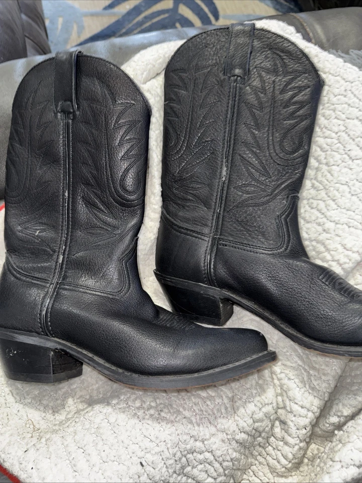 Botas de Vaquero Durango de Cuero Negro para Mujer Talla 7.5 M Estilo RD4100 Hermoso Estado Foto 4 de 4