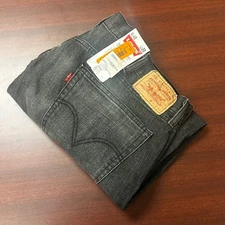 Levis 559 Relaxed Straight Leg Jeans Mens Size 40x30 Black Wash Denim NWT