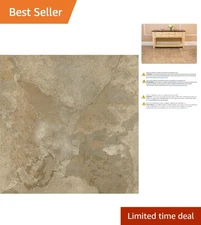 Stylish DIY Vinyl Flooring Tiles - 20 Pack, Light Slate Marble - Easy Install