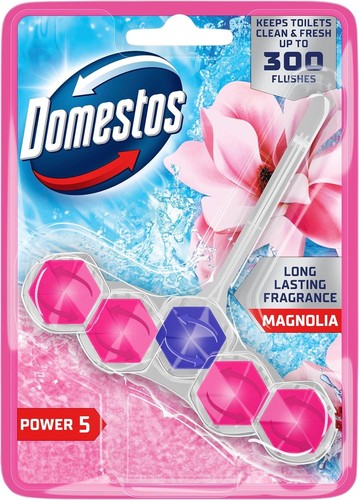 Domestos Power 5 Magnolia Toilettenrandblock Toilette 1 Stück (1er Pack)