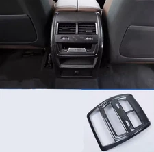 Carbon Fiber Style Interior Rear Air Vent Outlet Cover Trim For BMW X7 2019-2025
