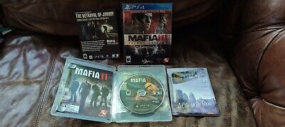 Mafia 2 PS3 + Mafia 3 Deluxe PS4 Complete with Slipcase, Maps, Manuals,  Leaflets