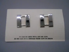 Miniature Captain Bars Insignia Pin US Army Lapel Pin Tie Tack O3 Cpt USGI Mini