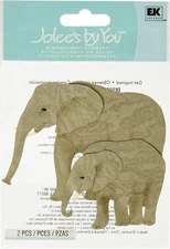 Elephants, 3D scrapbook embellishment LARGE Jolee's by You JJBE005